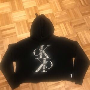 Calvin Klein  crop hoodie sweater​​​​​​​​